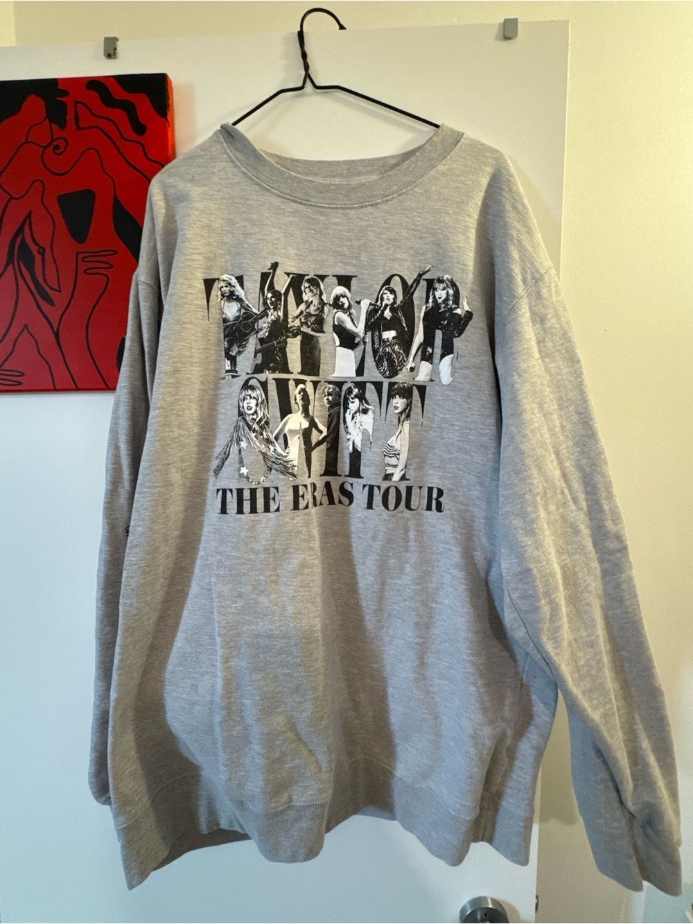 Taylor Swift Gray 'The Eras Tour' Printed Sweatshirt